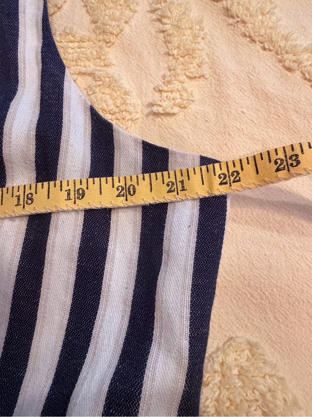 J. Crew Navy and White Vertical-Stripe Button-Front Midi Dress - Picture 10 of 11